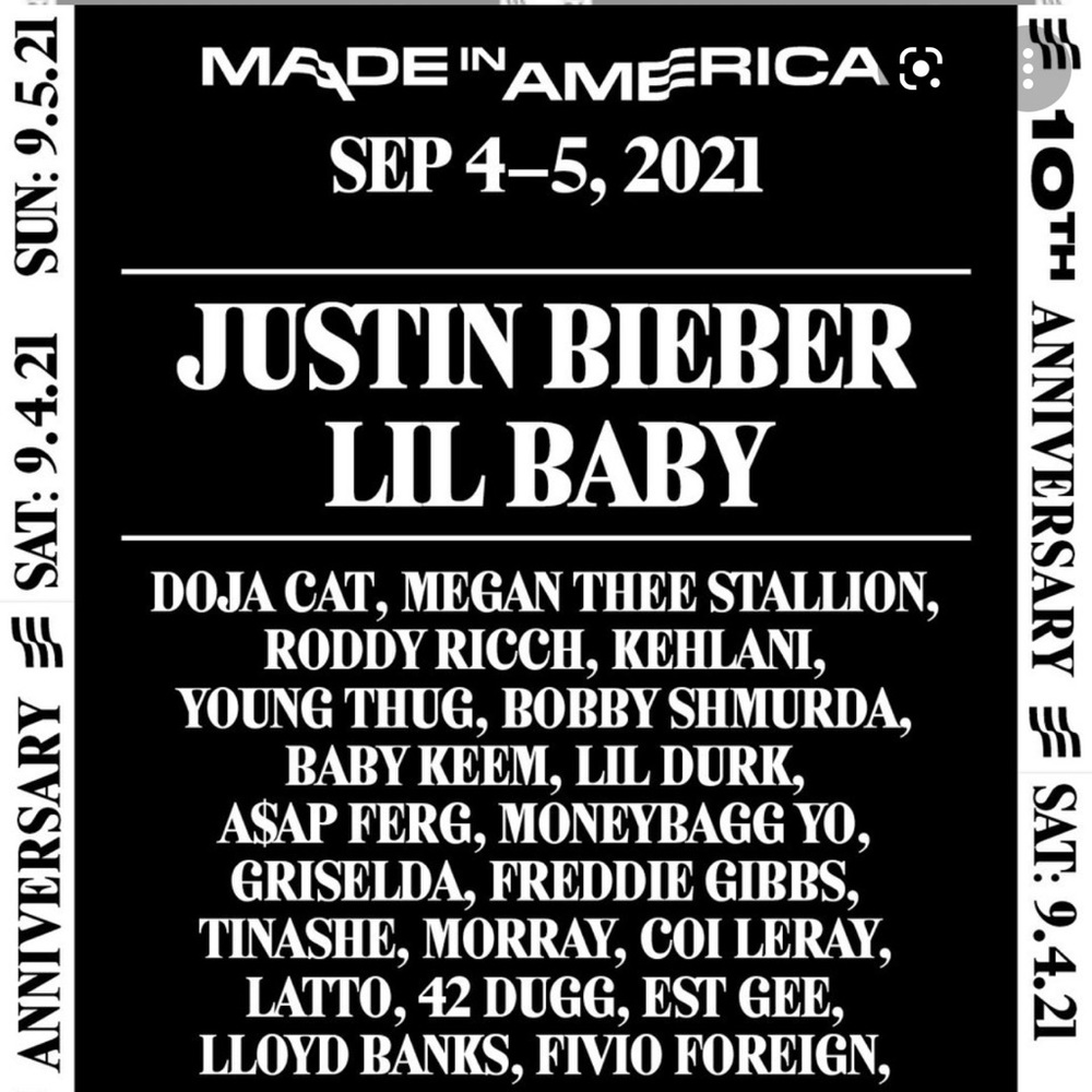 MADE IN AMERICA 2021 TICKET